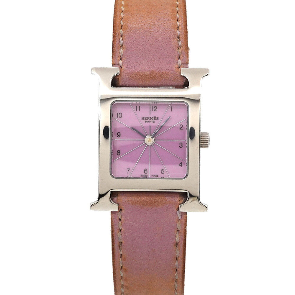 Hermes H-Watch HH1 210 Women's Watch Pink Quartz H